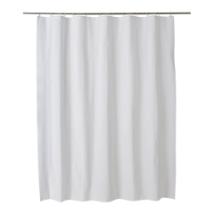 Zasłonka prysznicowa GoodHome Drina 180 x 200 cm biała