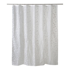 Zasłonka prysznicowa GoodHome Hiuchi 180 x 200 cm biała