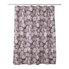Zasłonka prysznicowa GoodHome Lunda 180 x 200 cm szary kamień