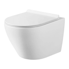 Miska WC wisząca Riviera bezkołnierzowa biała