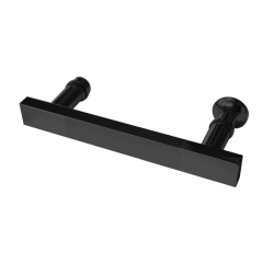 Uchwyt podwójny kabiny prysznicowej 145mm czarny
