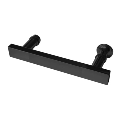 Uchwyt podwójny do kabiny 145mm czarny inox