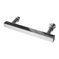 Uchwyt podwójny do kabiny 130mm chrom inox