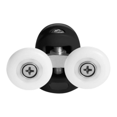 Rolki do kabin górne czarne 23mm 2szt