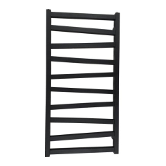 Grzejnik łazienkowy Cyrkon 97 x 50 cm czarny mat