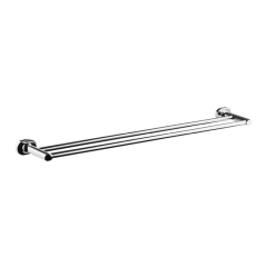 Wieszak kąpielowy podwójny na ręczniki Bisk 60 cm chrom