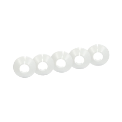 Rozetka dzielona Tycner fi 22 mm biała 5 szt.