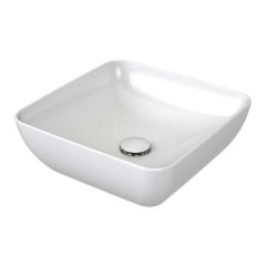 Umywalka nablatowa ceramiczna Ravak Slim S 38 x 38 cm biała