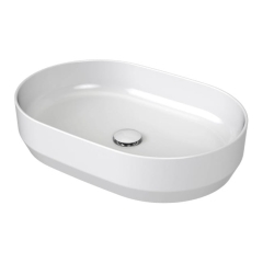 Umywalka nablatowa ceramiczna Ravak Emoti 55 x 37 cm biała