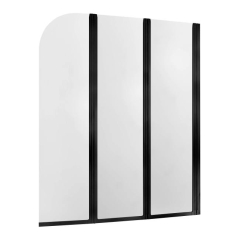 Parawan nawannowy Modern 3-częściowy czarny