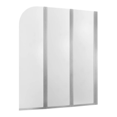 Parawan nawannowy Modern 3-częściowy chrom