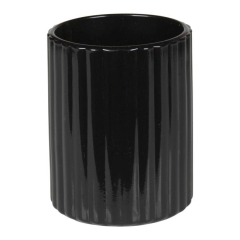Kubek łazienkowy Strip czarny
