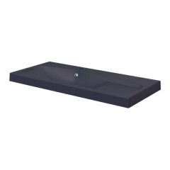 Umywalka meblowa GoodHome Mila 100 cm czarny metalik