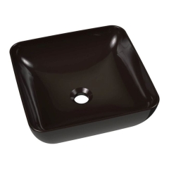 Umywalka nablatowa Ravak Ceramik Slim S 38 cm czarna