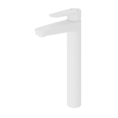 Bateria umywalkowa wysoka GoodHome Cavally XL biały matowy