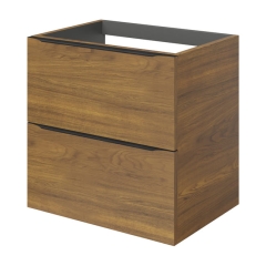 Szafka pod umywalkę Goodhome Imandra wisząca 80 cm orzech