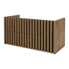 Szafka pod umywalkę Deftrans Line wisząca 100,5 cm dąb złoty