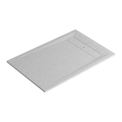 Brodzik konglomeratowy GoodHome Luiro prostokątny 80 x 120 cm biały