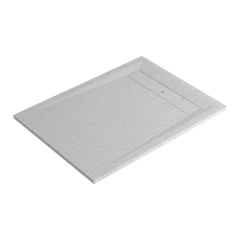 Brodzik konglomeratowy GoodHome Luiro prostokątny 90 x 120 cm biały
