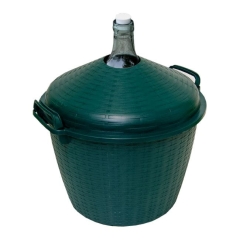 Balon do wina w koszu plastikowym Terdens 25 l