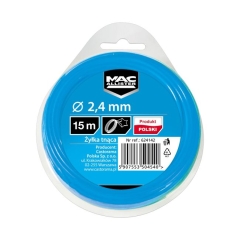 Żyłka tnąca MacAllister 2,4 mm x 15 m gwiazda