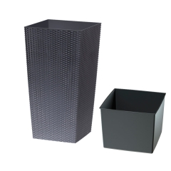 Doniczka Rato Square antracyt 26,5 cm