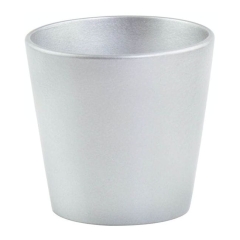 Osłonka doniczki 14cm srebrna