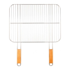 Ruszt grillowy Blooma z drewnianym uchwytem 51 x 38 cm