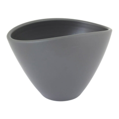 Osłonka doniczki Cermax owalna 20 cm antracyt mat
