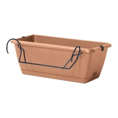 Skrzynka plastikowa z uchwytem Respana 40 cm terakota