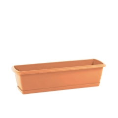 Skrzynka plastikowa z uchwytem Respana 60 cm terakota