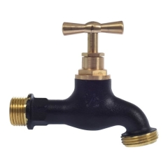 Kran mosiężny 1/2" 3/4" czarny
