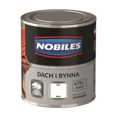 Emalia Nobiles Dach i Rynna biała 0,75 l