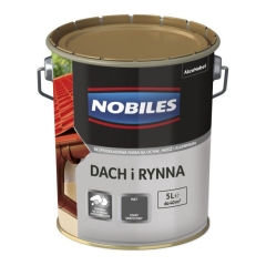 Emalia Nobiles Dach i Rynna grafitowy 5 l