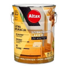 Lakier szybkoschnący Altax bezbarwny półmat 5 l