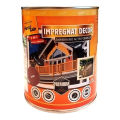 Impregnat HartzLack Decor brązowy 0,75 l