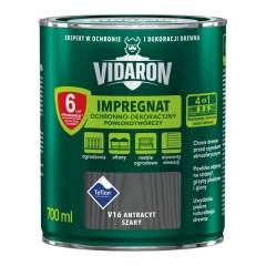Impregnat do drewna Vidaron antracyt szary 0,7 l