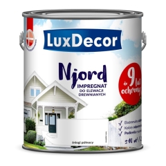 Impregnat do elewacji drewnianych Njord Luxdecor śniegi północy 2,5 l