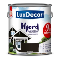 Impregnat do elewacji drewnianych Njord Luxdecor noc polarna 2,5 l