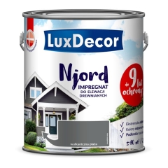 Impregnat do elewacji drewnianych Njord Luxdecor wulkaniczna plaża 2,5 l