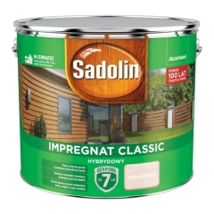 Impregnat do drewna Sadolin Hybrydowy biały kremowy 9 l