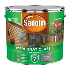 Impregnat do drewna Sadolin Hybrydowy ciemny szary 9 l