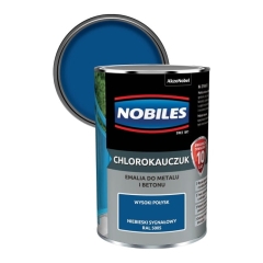 Emalia chlorokauczukowa Nobiles do metalu i betonu niebieski sygnałowy 0,9 l