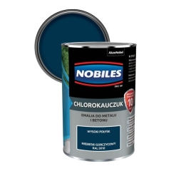 Emalia chlorokauczukowa Nobiles do metalu i betonu niebieski gorczycowy 0,9 l
