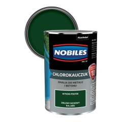 Emalia chlorokauczukowa Nobiles do metalu i betonu zielony mchowy 0,9 l