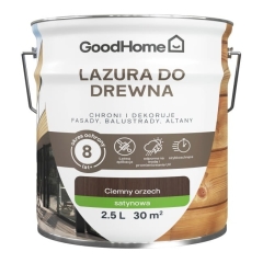 Lazura GoodHome 8 lat ciemny orzech 2,5 l
