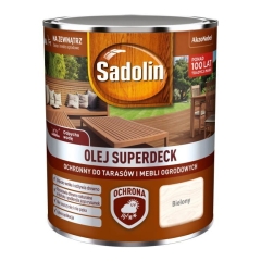 Olej do drewna Sadolin Superdeck bielony 0,75 l