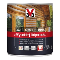 Lazura ochronna o wysokiej odporności V33 sosna skandynawska 0,75 l
