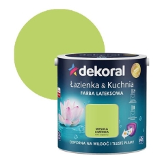 Farba lateksowa Dekoral Łazienka i Kuchnia wesoła limonka 2,5 l