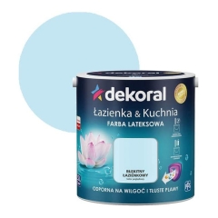 Farba lateksowa Dekoral Łazienka i Kuchnia błękit łazienkowy 2,5 l